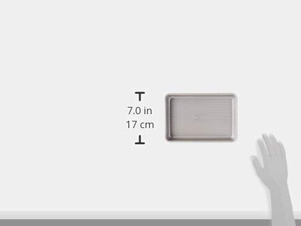 USA Pan Bakeware Mini Bandeja para Horno, Bandeja Antiadherente Resistente a la Deformación, Acero Aluminizado