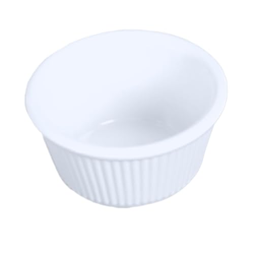 FSE ML533W1 Break-resistant Round Fluted Ramekin, 