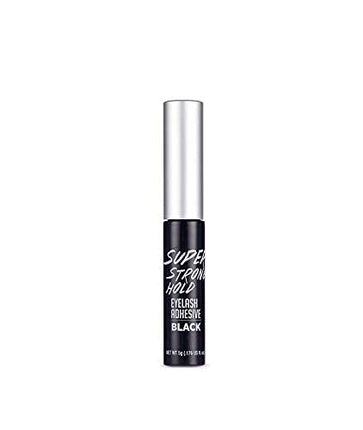 i•ENVY Super Strong Hold Eyelash Adhesive, Waterproof, 48-Hour Long-Lasting Lash Glue, Latex-Free, Hypoallergenic, Quick-Drying with Brush-On Applicator for Strip Lashes (Black, 1 Pack)
