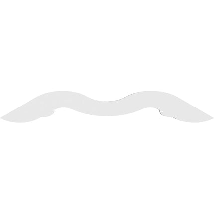 Pitch Midway Architectural Grade PVC Gable Pediment, 48"W x 14"H x 1"P (7/12)