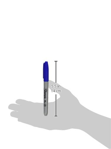 SHARPIE Marcador Permanente de Punta Fina Tinta Azul (30063) Azul