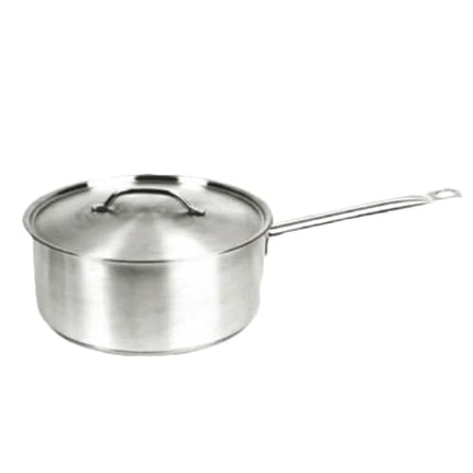 A-to-Z Supply SLSSP060 6 Litre Saucepan with Lid, Encapsulated Base, Welded Handle, 18/8 Stainless Steel, Induction Compatible, NSF