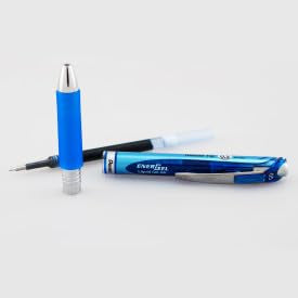 Bolígrafos Pentel Energel con Punta de Aguja de 0,5 mm - Bolígrafo de Gel Líquido Retráctil Rtx - Tinta Azul - Paquete de 10