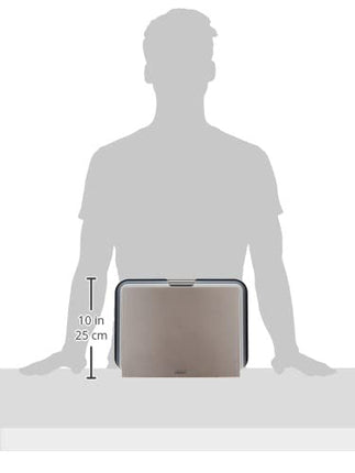 Joseph Joseph Nest Large 3-Piece Colour coded Chopping Board Set with Storage Stand, Large - Grey