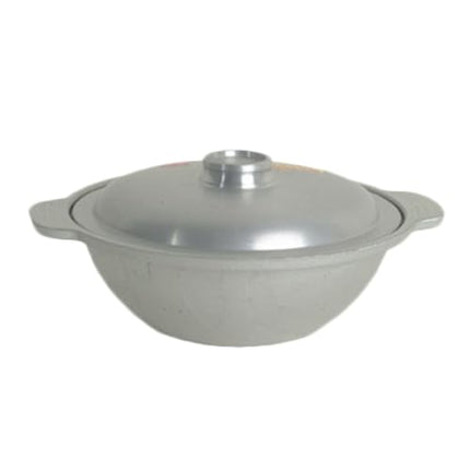 A-to-Z Supply CETW001 Wok, 6" Dia., with lid, Integrated Side Handles, Aluminum, Sam Bai