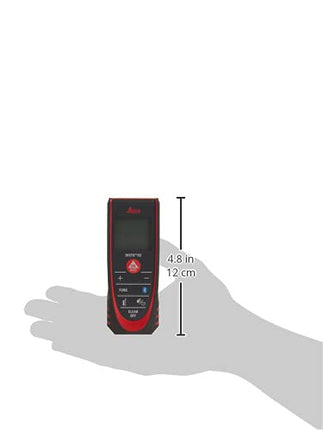 Leica DISTO D2, medidor láser de distancia de 330 pies con Bluetooth 4.0, negro/rojo por Leica Geosystems
