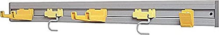 Rubbermaid Commercial Products Closet/Garage Organizer and Tool Holder Kit, 3-Piece, Gray, Storage for Brooms/Rakes/Shovles/Garden Tools/Extension Cords
