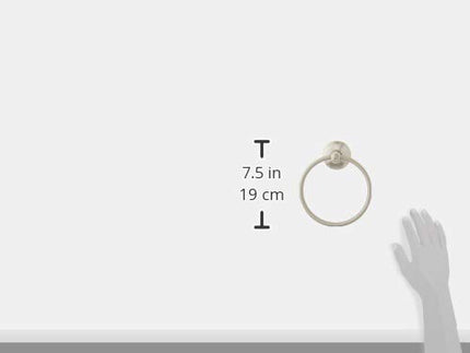Moen DN7786BN Lounge Towel Ring, Brushed Nickel