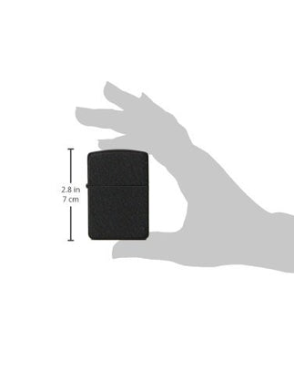 Zippo Crackle Lighter, Replica Black