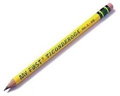 Ticonderoga My First Primary Size #2 Beginner Pencils, Box of 12, Yellow (33312)