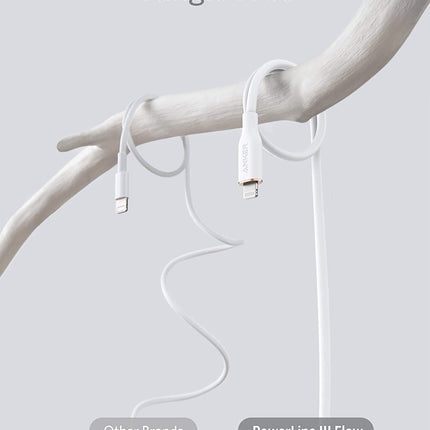 Anker <b>641</b> USB-C to Lightning Cable (Flow, 3 ft Silicone)