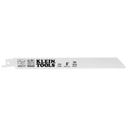 Reciprocating Saw Blades 10/14 TPI, 8-Inch, 5-Pack Klein Tools 31741