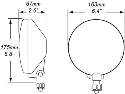 HELLA 005750411 500 Series 12V/55W Halogen Driving Lamp, Multi