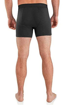 Carhartt Men's 5" Inseam Basic Cotton-Poly Boxer Brief 2-Pack, Black, XXL