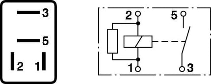 Bosch 0332011007 Micro Relay 12V 30A, IP5K4, Operating Temperature from -40 Degree to 100 Degree C, 4 Pin Relay