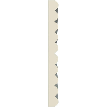 Ekena Millwork MLD04X00FT-CASE-4 Fluted (4-Pack) Panel Moulding, 4"H x 3/8"P x 94 1/2"L, Primed
