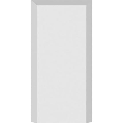 2 1/2"W x 5"H x 1/2"P Standard Foster Plinth Block with Beveled Edge
