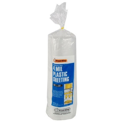 Frost King P1025 Polyethylene Sheeting, 10' x 25' x 4 mil, Clear Poly Roll 10 25 Ft Clear-881207