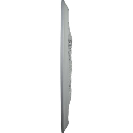 Ekena CM23LU 23 3/4" OD ID x 1 7/8" P Luton Leaf Ceiling Medallion (Fits Canopies up to 3 5/8"), Primed