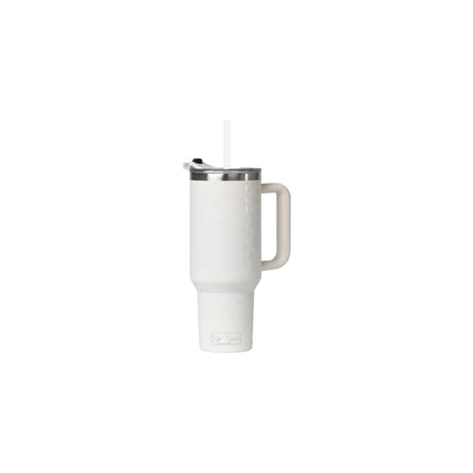 Sip+Sea Cayman 40 oz Stainless Steel Tumbler with Handle, Lid, and Straw | Double Wall Vacuum Insulated