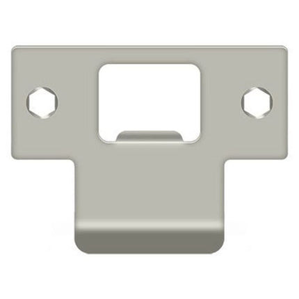 Deltana TSPE200 2-3/4" x 2-1/8" Extended Lip T-Strike Plate, Satin Nickel