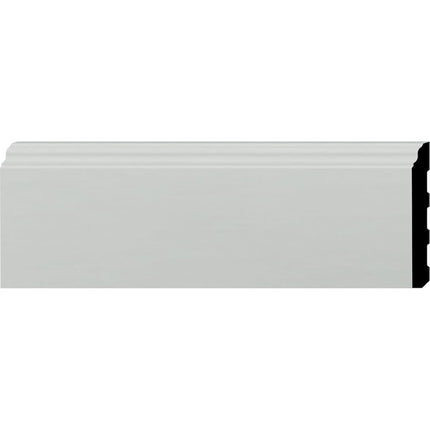 Ekena Millwork BBD03X00BA-CASE-2 Baseboard Moulding, Factory Primed