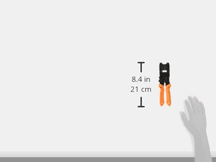 Precision Universal Crimping Tool with Inter-Changeable die Plates (Size S) Handy Crimp Tool. Made in Japan. ENGINEER pad-11