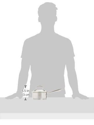 Cuisinart 8919-14 Cacerola de 1 cuarto de galón de la serie profesional con tapa, de acero inoxidable, acabado de espejo
