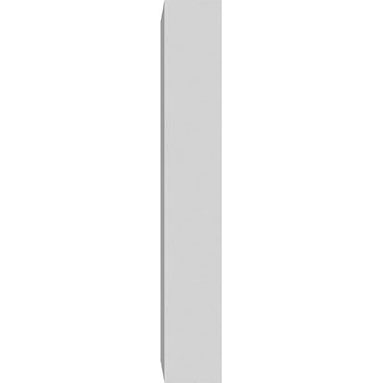 Ekena Millwork PBP025X050X075FOS00 Standard Foster PVC Plinth Block with Square Edge, 2 1/2"W x 5"H x 3/4"P