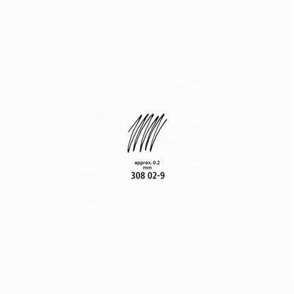 STAEDTLER 308 02-9 Pigment Liner Fineliner Pen for Writing & Technical Drawing - Black, 0.2mm (Box of 10)