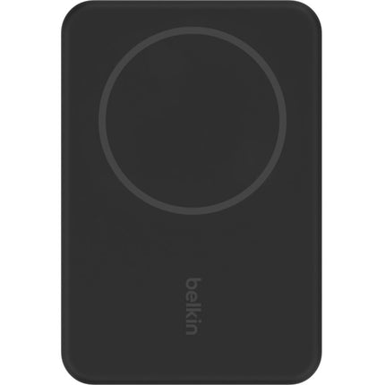 Belkin 5000mAh Magnetic Wireless Power Bank, Portable Charger Compatible with MagSafe, Battery Pack with 7.5W Output, 10W Input and Kickstand, Compatible with iPhone 16, 15, 14, 13, 12 Series - Black