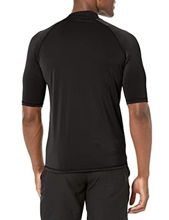 Kanu Surf Maillot de bain anti-UV à manches courtes pour homme Mercury UPF 50+, Avalon Black, Small