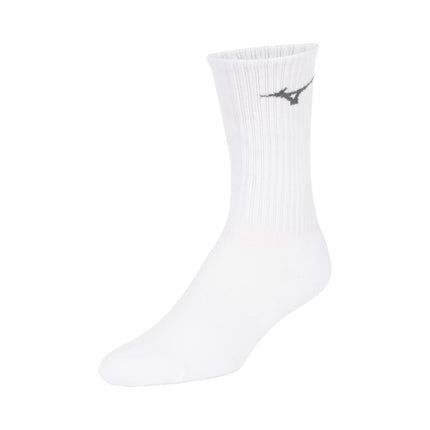 Mizuno Chaussettes Vital Crew (lot de 3) pour femme, blanc, L