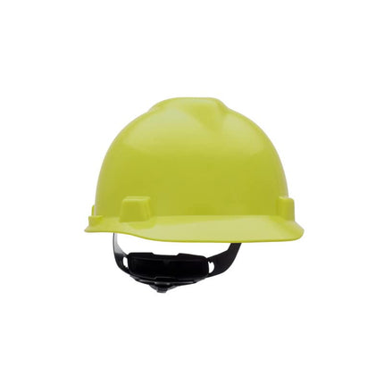 MSA 10061512 V-Gard Protective Cap with Fas-Trac Suspension, Hi-Viz Yellow/Green, Standard
