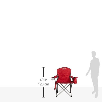 Coleman 2000020264 Silla portátil de camping Cooler Quad, roja