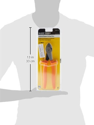 Klein Tools D228-8-INS Pliers, Made in USA, Insulated Diagonal Cutting Pliers with 1000V Rated Dual-Layer Grips and High-Leverage Design, 8-Inch