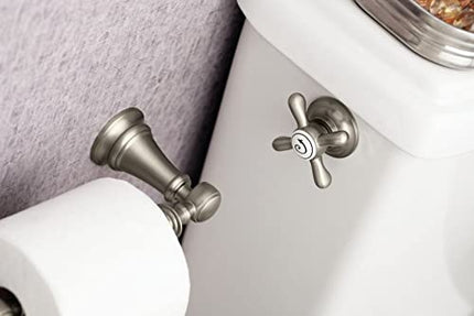 Moen YB8408BG Weymouth Pivoting Double Post Toilet Paper Holder, Brushed Gold