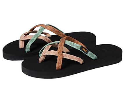 Teva Women's W Olowahu Sandal, Mixed B Maple Sugar Multi, 3 UK