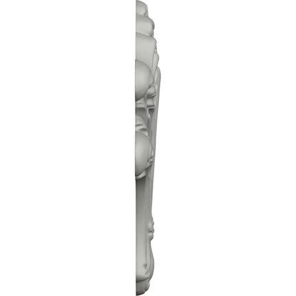 Ekena Millwork ONL06X08X01LF 6 1/4" W x 8 H x 3/4" P Leaf Bundle Onlay, Primed
