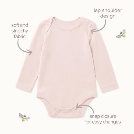 Burt's Bees Baby Bodysuit, Midnight, 3-6 Mois (Pack of 5)