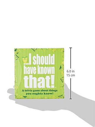 I should have known that. 21026 "About Things You Oughta Know. Trivia Card Game