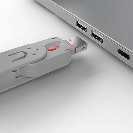 Lindy USB Type A Port Blocker Lock Range (4 Blockers + Key, Pink)