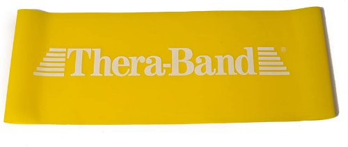 Theraband Professional Latex Resistance Band Loop, 8 Inch, Yellow, Thin, Beginner