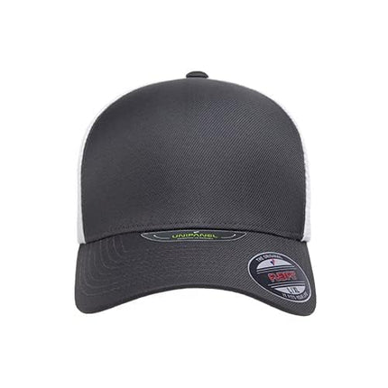 Flexfit Melange Unipanel Trucker Cap, Charcoal/White, S-M