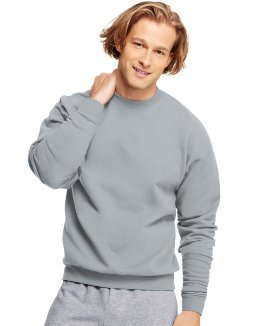 Hanes Adult ComfortBlend EcoSmart crew neck-Light Steel (50/50)