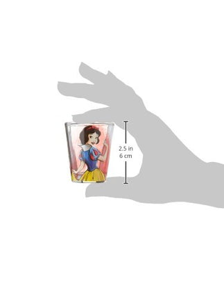 Silver Buffalo Disney Princess avec Blanche-Neige, Cendrillon, Ariel et Belle, lot de 4 mini-verres, 45 ml