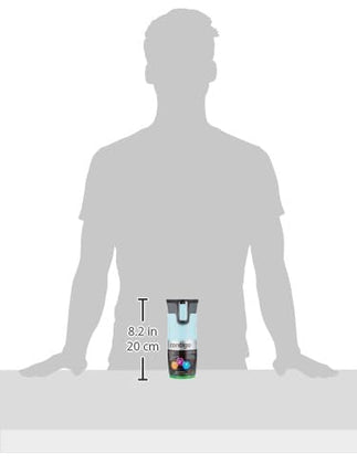 Contigo Unisex's West Loop Autoseal Thermobecher, Edelstahl Isolierbecher, Kaffeebecher to Go, BPA frei, auslaufsicherer Reisebecher mit Easy-Clean-Deckel, hält bis zu 5h Warm, 470 ml, Iced Aqua