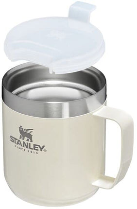 Taza clásica legendaria para camping STANLEY 12oz Crema Brillante