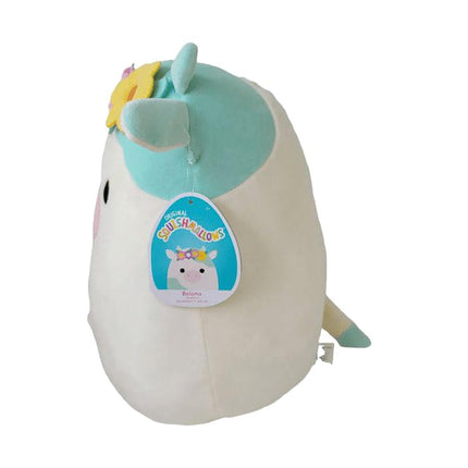 Squishmallows Original 8-Inch Belana The Cow with Flower Headband - Little Ultrasoft Official Kelly Toy Plush