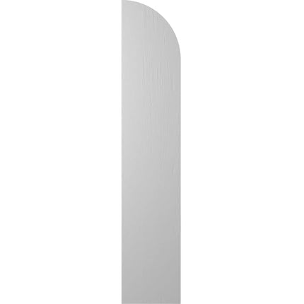 Ekena Millwork ARW401BQ311X33PRH Americraft Three 3 Exterior Real Wood Joined Board-n-Batten Shutters w/Arch Top (Per Pair), 10 1/2"W x 33"H, Primed